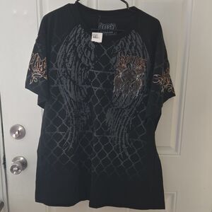 Fresh Laundry Savage Graphic Print Black T-Shirt Men’s 2XL Short Sleeve